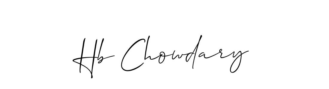This is the best signature style for the Hb Chowdary name. Also you like these signature font (Allison_Script). Mix name signature. Hb Chowdary signature style 2 images and pictures png