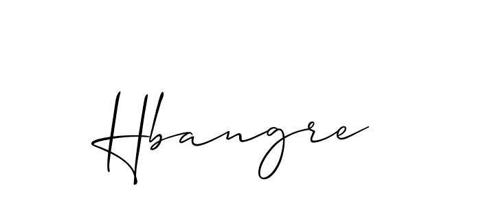 Allison_Script is a professional signature style that is perfect for those who want to add a touch of class to their signature. It is also a great choice for those who want to make their signature more unique. Get Hbangre name to fancy signature for free. Hbangre signature style 2 images and pictures png