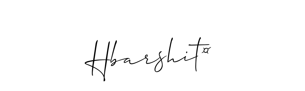 How to make Hbarshit¤ signature? Allison_Script is a professional autograph style. Create handwritten signature for Hbarshit¤ name. Hbarshit¤ signature style 2 images and pictures png