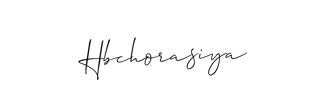 Also we have Hbchorasiya name is the best signature style. Create professional handwritten signature collection using Allison_Script autograph style. Hbchorasiya signature style 2 images and pictures png