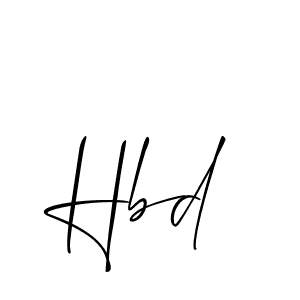 Make a beautiful signature design for name Hbd. Use this online signature maker to create a handwritten signature for free. Hbd signature style 2 images and pictures png
