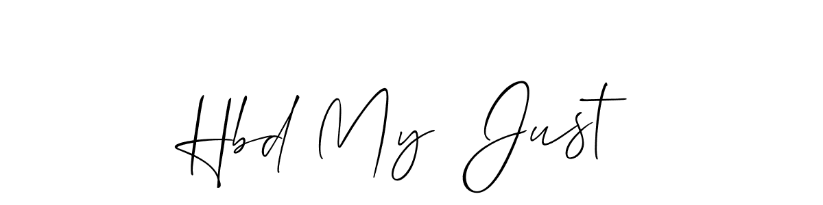 Also You can easily find your signature by using the search form. We will create Hbd My  Just name handwritten signature images for you free of cost using Allison_Script sign style. Hbd My  Just signature style 2 images and pictures png