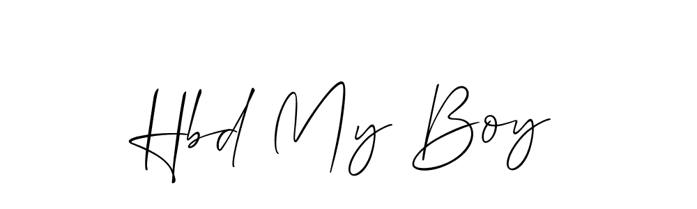 How to make Hbd My Boy signature? Allison_Script is a professional autograph style. Create handwritten signature for Hbd My Boy name. Hbd My Boy signature style 2 images and pictures png