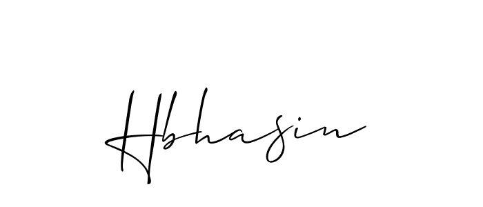 Design your own signature with our free online signature maker. With this signature software, you can create a handwritten (Allison_Script) signature for name Hbhasin. Hbhasin signature style 2 images and pictures png