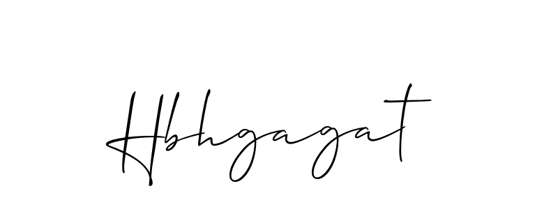 How to make Hbhgagat signature? Allison_Script is a professional autograph style. Create handwritten signature for Hbhgagat name. Hbhgagat signature style 2 images and pictures png