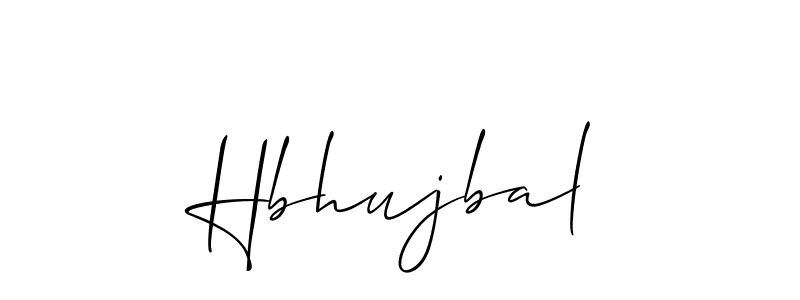 You should practise on your own different ways (Allison_Script) to write your name (Hbhujbal) in signature. don't let someone else do it for you. Hbhujbal signature style 2 images and pictures png