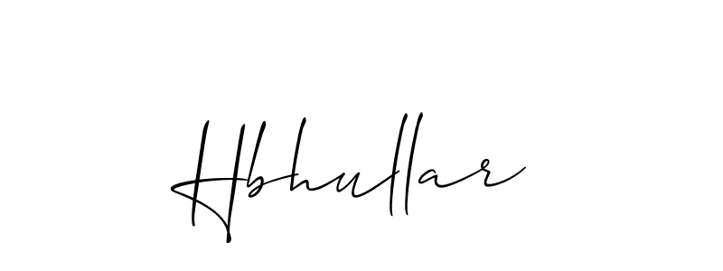 Hbhullar stylish signature style. Best Handwritten Sign (Allison_Script) for my name. Handwritten Signature Collection Ideas for my name Hbhullar. Hbhullar signature style 2 images and pictures png