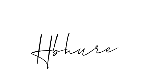 Hbhure stylish signature style. Best Handwritten Sign (Allison_Script) for my name. Handwritten Signature Collection Ideas for my name Hbhure. Hbhure signature style 2 images and pictures png