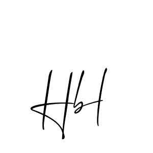 How to make Hbl name signature. Use Allison_Script style for creating short signs online. This is the latest handwritten sign. Hbl signature style 2 images and pictures png