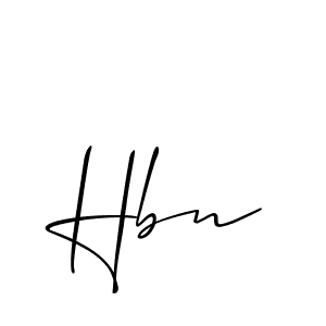 How to make Hbn signature? Allison_Script is a professional autograph style. Create handwritten signature for Hbn name. Hbn signature style 2 images and pictures png