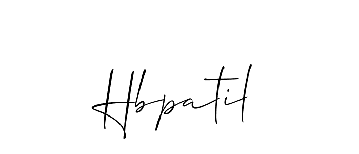 It looks lik you need a new signature style for name Hbpatil. Design unique handwritten (Allison_Script) signature with our free signature maker in just a few clicks. Hbpatil signature style 2 images and pictures png