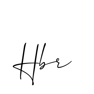 Create a beautiful signature design for name Hbr. With this signature (Allison_Script) fonts, you can make a handwritten signature for free. Hbr signature style 2 images and pictures png
