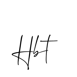 Hbt stylish signature style. Best Handwritten Sign (Allison_Script) for my name. Handwritten Signature Collection Ideas for my name Hbt. Hbt signature style 2 images and pictures png