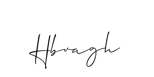 Create a beautiful signature design for name Hbvagh. With this signature (Allison_Script) fonts, you can make a handwritten signature for free. Hbvagh signature style 2 images and pictures png