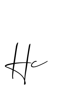 The best way (Allison_Script) to make a short signature is to pick only two or three words in your name. The name Hc include a total of six letters. For converting this name. Hc signature style 2 images and pictures png