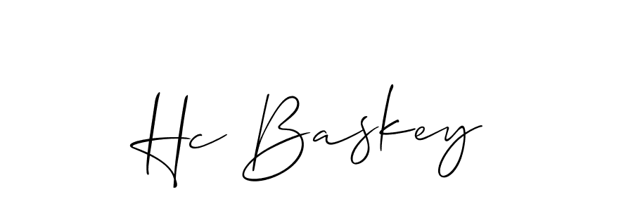 if you are searching for the best signature style for your name Hc Baskey. so please give up your signature search. here we have designed multiple signature styles  using Allison_Script. Hc Baskey signature style 2 images and pictures png
