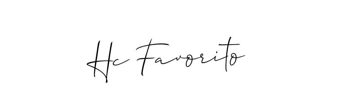 You should practise on your own different ways (Allison_Script) to write your name (Hc Favorito) in signature. don't let someone else do it for you. Hc Favorito signature style 2 images and pictures png