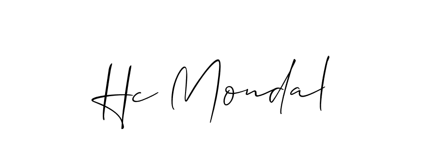 Also You can easily find your signature by using the search form. We will create Hc Mondal name handwritten signature images for you free of cost using Allison_Script sign style. Hc Mondal signature style 2 images and pictures png