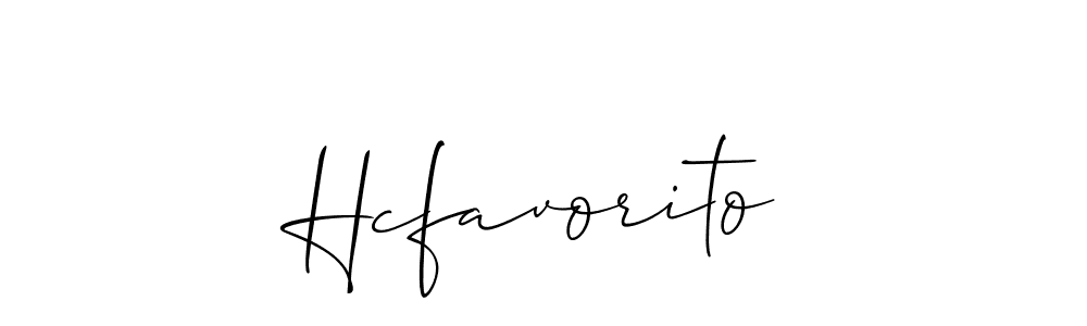 Also we have Hcfavorito name is the best signature style. Create professional handwritten signature collection using Allison_Script autograph style. Hcfavorito signature style 2 images and pictures png