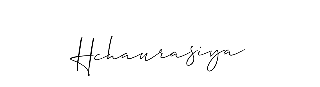How to Draw Hchaurasiya signature style? Allison_Script is a latest design signature styles for name Hchaurasiya. Hchaurasiya signature style 2 images and pictures png