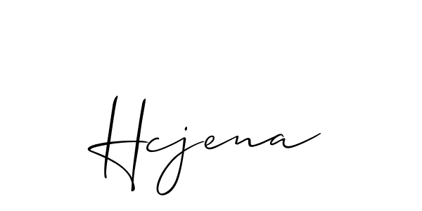Design your own signature with our free online signature maker. With this signature software, you can create a handwritten (Allison_Script) signature for name Hcjena. Hcjena signature style 2 images and pictures png