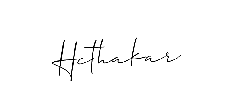 Make a beautiful signature design for name Hcthakar. With this signature (Allison_Script) style, you can create a handwritten signature for free. Hcthakar signature style 2 images and pictures png