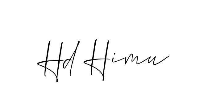 You should practise on your own different ways (Allison_Script) to write your name (Hd Himu) in signature. don't let someone else do it for you. Hd Himu signature style 2 images and pictures png