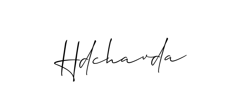 Make a short Hdchavda signature style. Manage your documents anywhere anytime using Allison_Script. Create and add eSignatures, submit forms, share and send files easily. Hdchavda signature style 2 images and pictures png