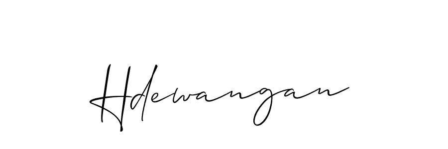 How to make Hdewangan name signature. Use Allison_Script style for creating short signs online. This is the latest handwritten sign. Hdewangan signature style 2 images and pictures png
