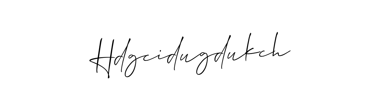 How to make Hdgcidugdukch name signature. Use Allison_Script style for creating short signs online. This is the latest handwritten sign. Hdgcidugdukch signature style 2 images and pictures png
