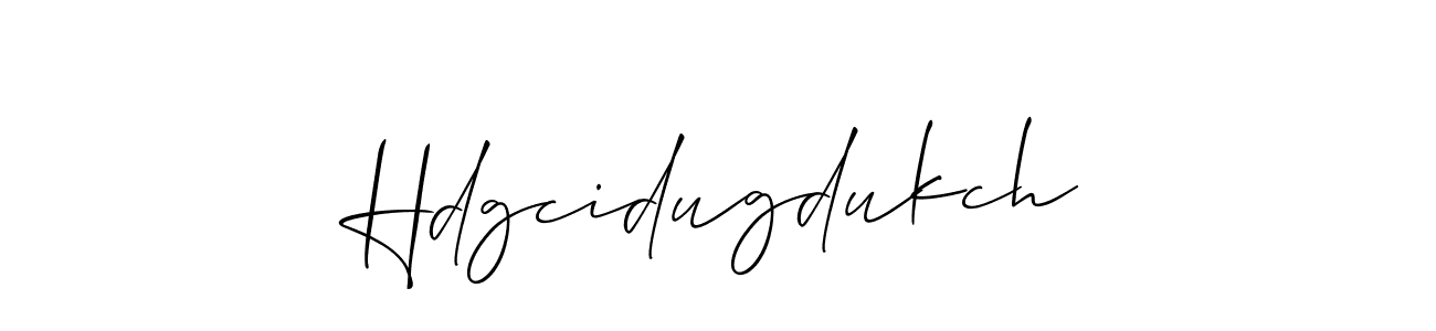 Make a beautiful signature design for name Hdgcidugdukch. With this signature (Allison_Script) style, you can create a handwritten signature for free. Hdgcidugdukch signature style 2 images and pictures png