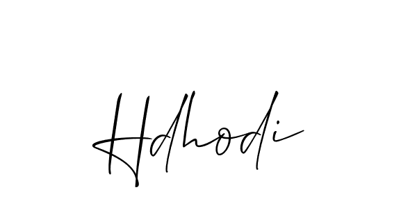 Make a beautiful signature design for name Hdhodi. With this signature (Allison_Script) style, you can create a handwritten signature for free. Hdhodi signature style 2 images and pictures png