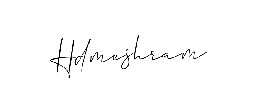 Once you've used our free online signature maker to create your best signature Allison_Script style, it's time to enjoy all of the benefits that Hdmeshram name signing documents. Hdmeshram signature style 2 images and pictures png