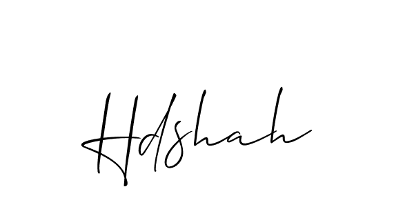 The best way (Allison_Script) to make a short signature is to pick only two or three words in your name. The name Hdshah include a total of six letters. For converting this name. Hdshah signature style 2 images and pictures png