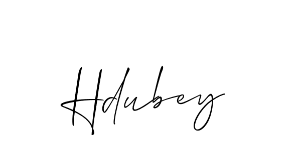 Best and Professional Signature Style for Hdubey. Allison_Script Best Signature Style Collection. Hdubey signature style 2 images and pictures png