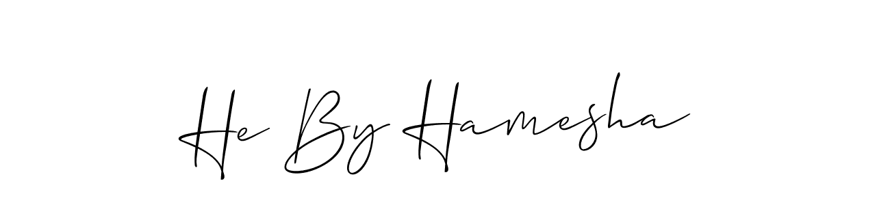 if you are searching for the best signature style for your name He By Hamesha. so please give up your signature search. here we have designed multiple signature styles  using Allison_Script. He By Hamesha signature style 2 images and pictures png