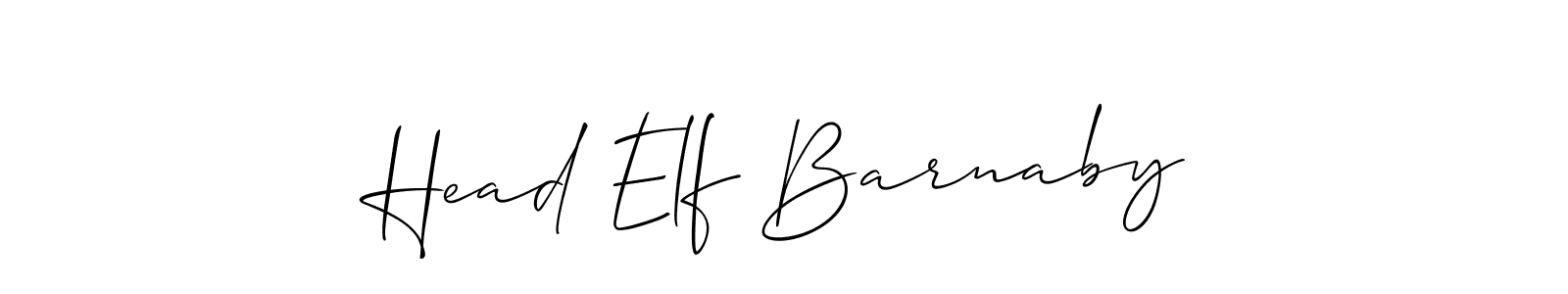 You should practise on your own different ways (Allison_Script) to write your name (Head Elf Barnaby) in signature. don't let someone else do it for you. Head Elf Barnaby signature style 2 images and pictures png