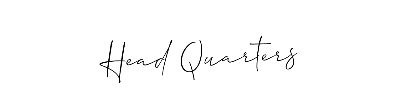 How to make Head Quarters name signature. Use Allison_Script style for creating short signs online. This is the latest handwritten sign. Head Quarters signature style 2 images and pictures png