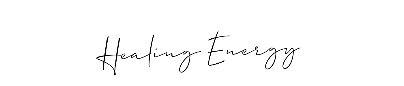 Create a beautiful signature design for name Healing Energy. With this signature (Allison_Script) fonts, you can make a handwritten signature for free. Healing Energy signature style 2 images and pictures png