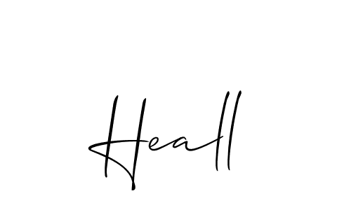 How to make Heall name signature. Use Allison_Script style for creating short signs online. This is the latest handwritten sign. Heall signature style 2 images and pictures png