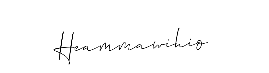 It looks lik you need a new signature style for name Heammawihio. Design unique handwritten (Allison_Script) signature with our free signature maker in just a few clicks. Heammawihio signature style 2 images and pictures png