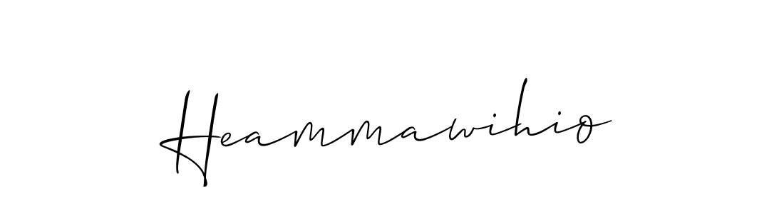 It looks lik you need a new signature style for name Heammawihio. Design unique handwritten (Allison_Script) signature with our free signature maker in just a few clicks. Heammawihio signature style 2 images and pictures png