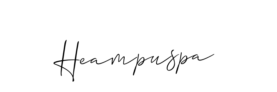 Heampuspa stylish signature style. Best Handwritten Sign (Allison_Script) for my name. Handwritten Signature Collection Ideas for my name Heampuspa. Heampuspa signature style 2 images and pictures png