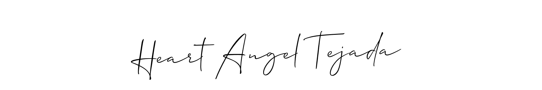 It looks lik you need a new signature style for name Heart Angel Tejada. Design unique handwritten (Allison_Script) signature with our free signature maker in just a few clicks. Heart Angel Tejada signature style 2 images and pictures png