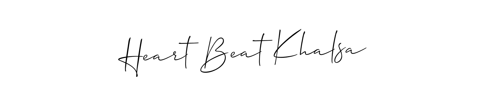 Make a beautiful signature design for name Heart Beat Khalsa. Use this online signature maker to create a handwritten signature for free. Heart Beat Khalsa signature style 2 images and pictures png