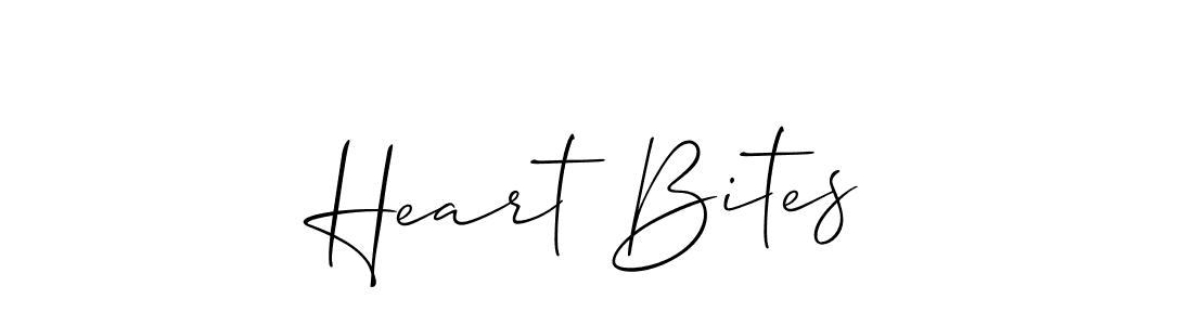 It looks lik you need a new signature style for name Heart Bites. Design unique handwritten (Allison_Script) signature with our free signature maker in just a few clicks. Heart Bites signature style 2 images and pictures png