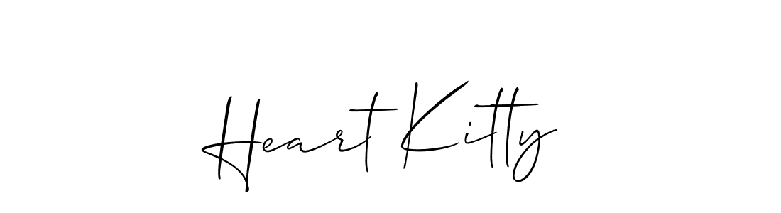 Also we have Heart Kitty name is the best signature style. Create professional handwritten signature collection using Allison_Script autograph style. Heart Kitty signature style 2 images and pictures png