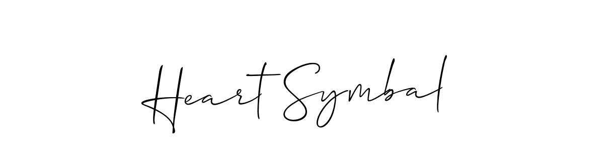 Allison_Script is a professional signature style that is perfect for those who want to add a touch of class to their signature. It is also a great choice for those who want to make their signature more unique. Get Heart Symbal name to fancy signature for free. Heart Symbal signature style 2 images and pictures png