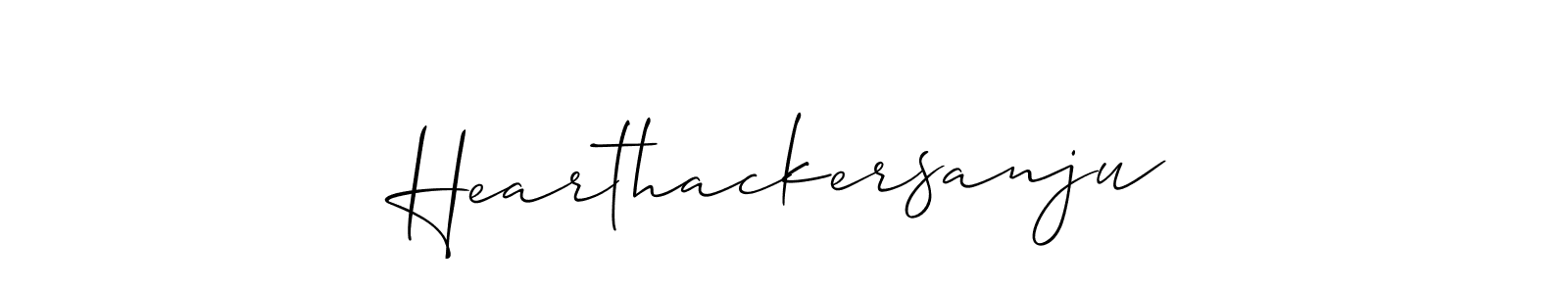 You should practise on your own different ways (Allison_Script) to write your name (Hearthackersanju) in signature. don't let someone else do it for you. Hearthackersanju signature style 2 images and pictures png