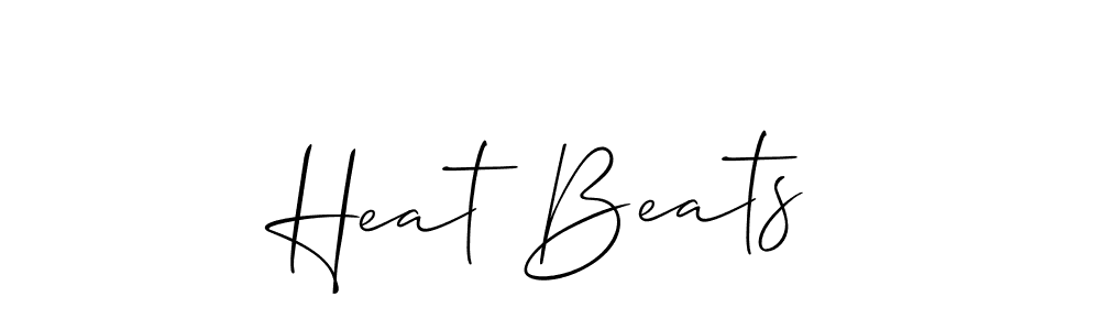 Create a beautiful signature design for name Heat Beats. With this signature (Allison_Script) fonts, you can make a handwritten signature for free. Heat Beats signature style 2 images and pictures png